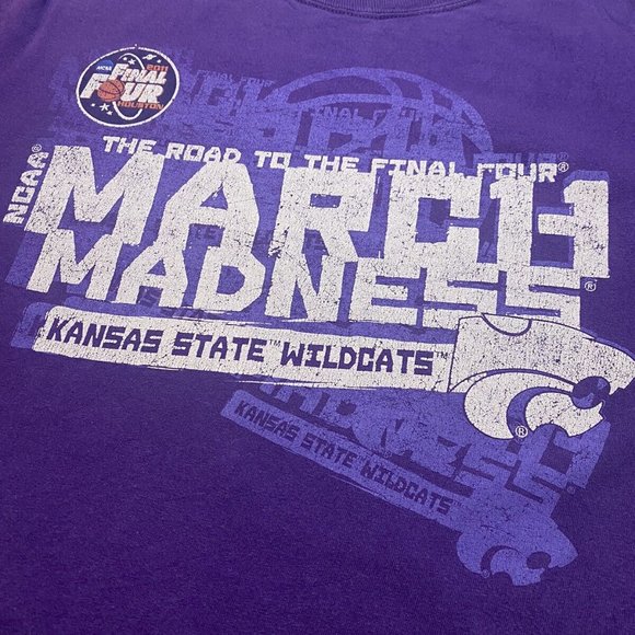 NCAA March Madness T-Shirt Size Large Kansas State Wildcats - Picture 3 of 7